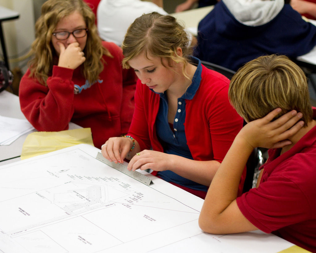 Venture Academy students contributing research and design ideas for new